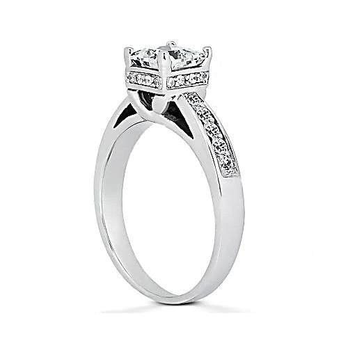 Diamond Engagement Cathedral Setting Ring Jewelry New