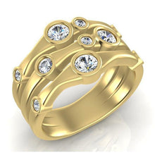 Diamond Fancy Ring 1.10 Carats 14K White Men's Jewelry New
