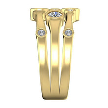 Diamond Fancy Ring 1.10 Carats 14K White Men's Jewelry New