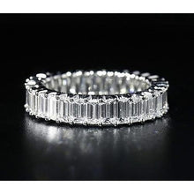 Emerald Diamond Eternity Band 5.20 Carats Jewelry New