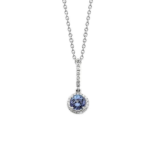 Genuine Sri Lanka Blue Sapphire And Diamond Pendant 2 Carats