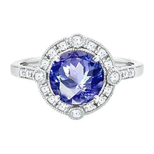 Gorgeous 5.61 Carats Sri Lanka Sapphire Round And Diamond Gold Ring
