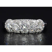 Half Eternity Diamond Band 4.50 Carats White Gold Jewelry New