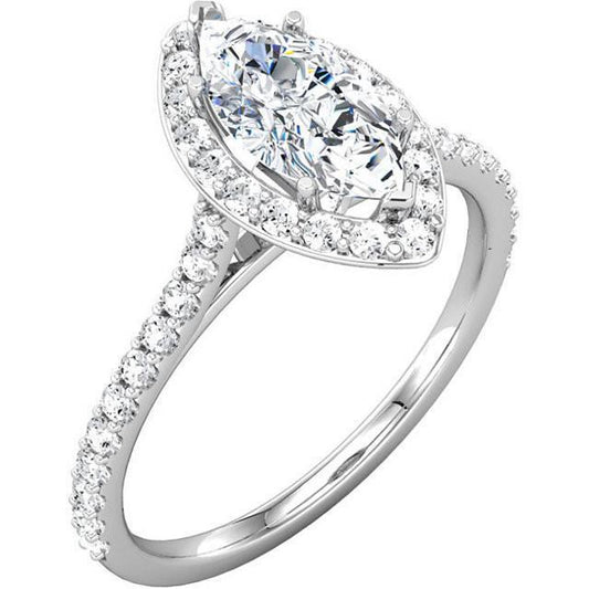 natural round diamond 2.51ct ring front view