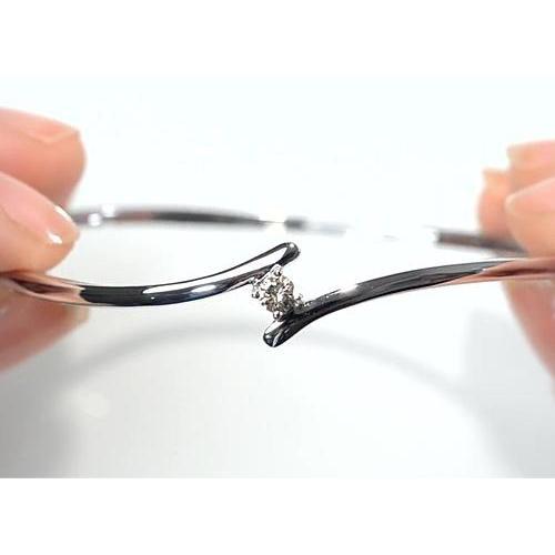 Single Diamond Bangle 0.75 Carats Ladies Jewelry New