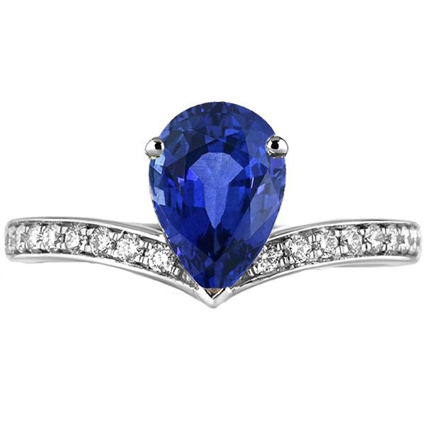 Solitaire With Diamond Accents Ring Enhancer Ceylon Sapphire 5 Carats