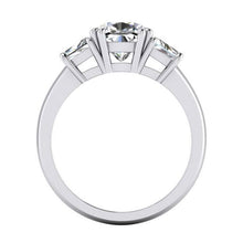 Sparkling Three Stone 2.20 Carats Cushion Diamond Wedding Ring