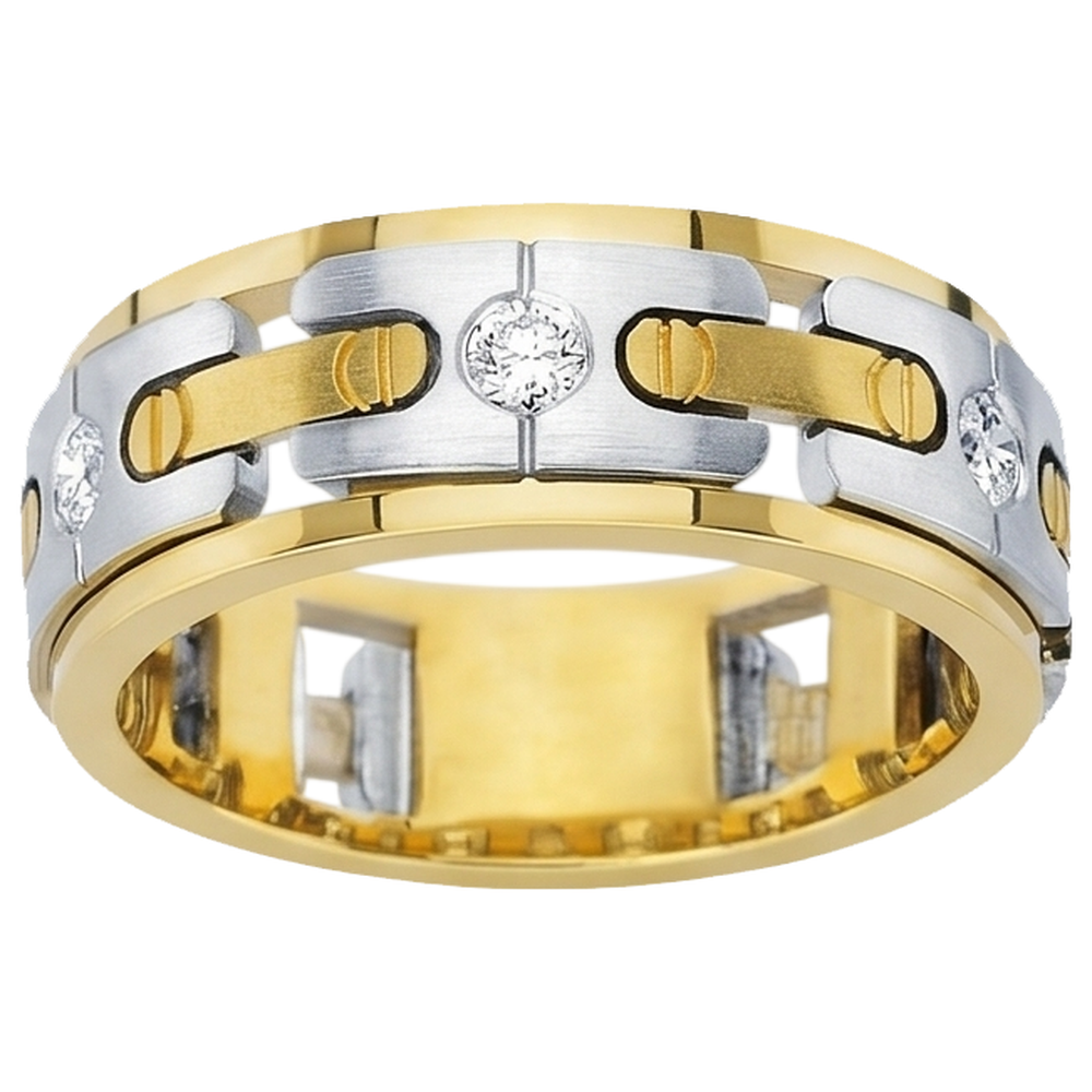 0.45 Carats Round Real Natural Earth Mined DIAMOND ( NOT LAB GROWN )s Men Engagement Band Jewellery New