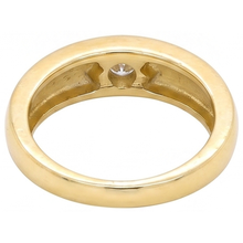 0.50 Carats Gypsy Natural Earth Mined Diamond Solitaire Ring Yellow Gold 14K