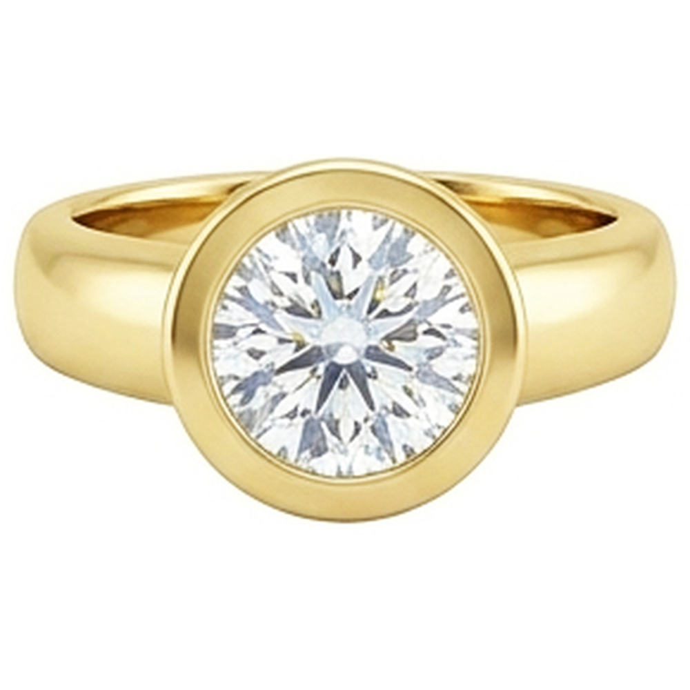 0.50 Carats Solitaire Real Natural Earth Mined DIAMOND ( NOT LAB GROWN ) Solitaire Ring Yellow Gold 14K