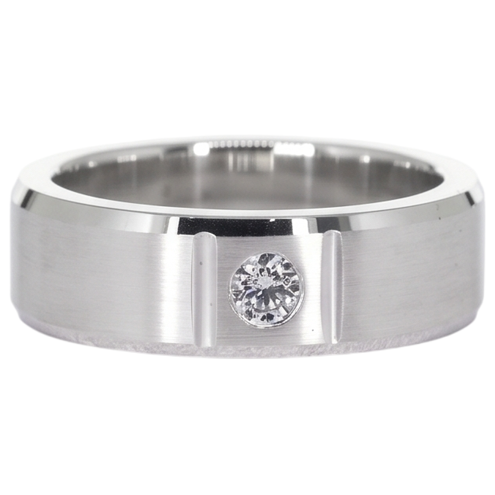 0.50 Ct Men's Single Natural Earth Mined Diamond Ring