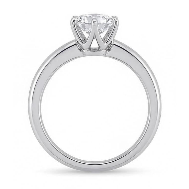 0.75 Carats Natural Earth Mined Diamond Solitaire Engagement Ring Prong Style