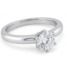 0.75 Carats Natural Earth Mined Diamond Solitaire Engagement Ring Prong Style