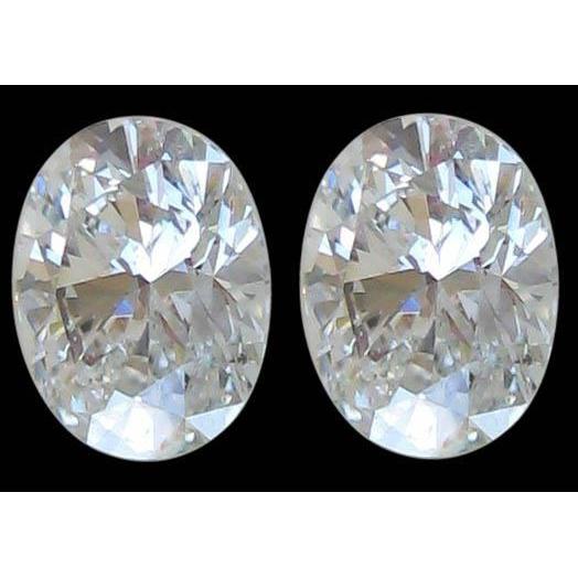 0.80 Carats Pair Oval Cut Natural Loose Diamonds F Vs1 Diamond