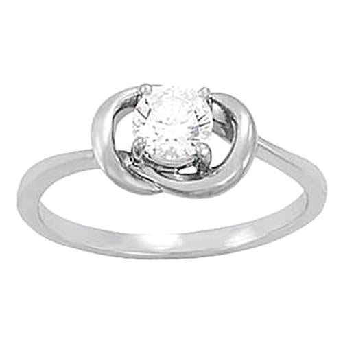 0.50 Carat Genuine Diamond Engagement Ring White Gold 14K