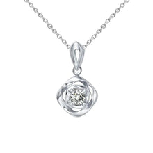 0.50 Carats Round Real Diamond Pendant White Gold 14K Jewelry