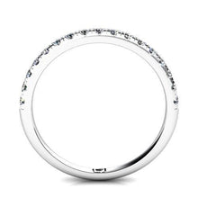 0.80 Ct Prong Set Round Real Diamond Half Eternity Gold 14K