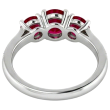 1.10 Carats Burma Ruby Natural Earth Mined Diamond Accented Ring 14K White Gold New