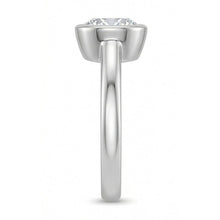 1.20 Ct Round Bezel Set Real Natural Earth Mined Diamond Wedding Solitaire Ring White Gold 14K