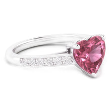 1.25 Carats Pink Heart Shape Sapphire Natural Earth Mined DIAMOND ( NOT LAB GROWN ) Gemstone Ring Gold