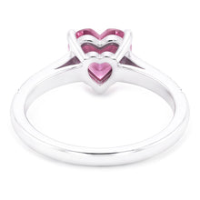 1.25 Carats Pink Heart Shape Sapphire Natural Earth Mined DIAMOND ( NOT LAB GROWN ) Gemstone Ring Gold