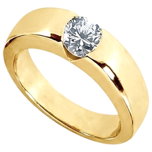 1.25 Ct. Round Brilliant Natural Earth Mined DIAMOND ( NOT LAB GROWN ) Solitaire Engagement Ring Gold Gents