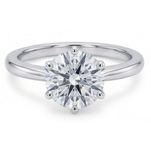 natural round diamond 1.25ct ring close up detail