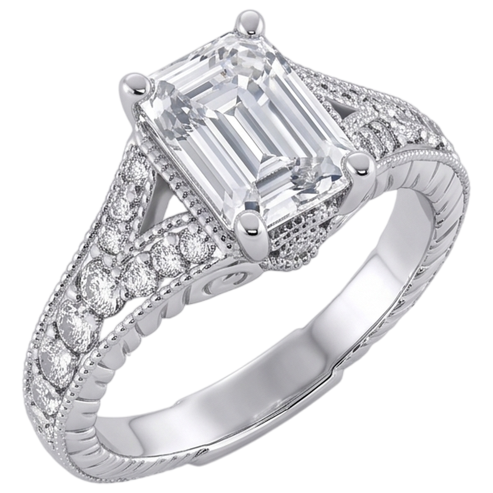 1.36 Ct. Natural Earth Mined DIAMOND ( NOT LAB GROWN )s Engagement Ring White Gold