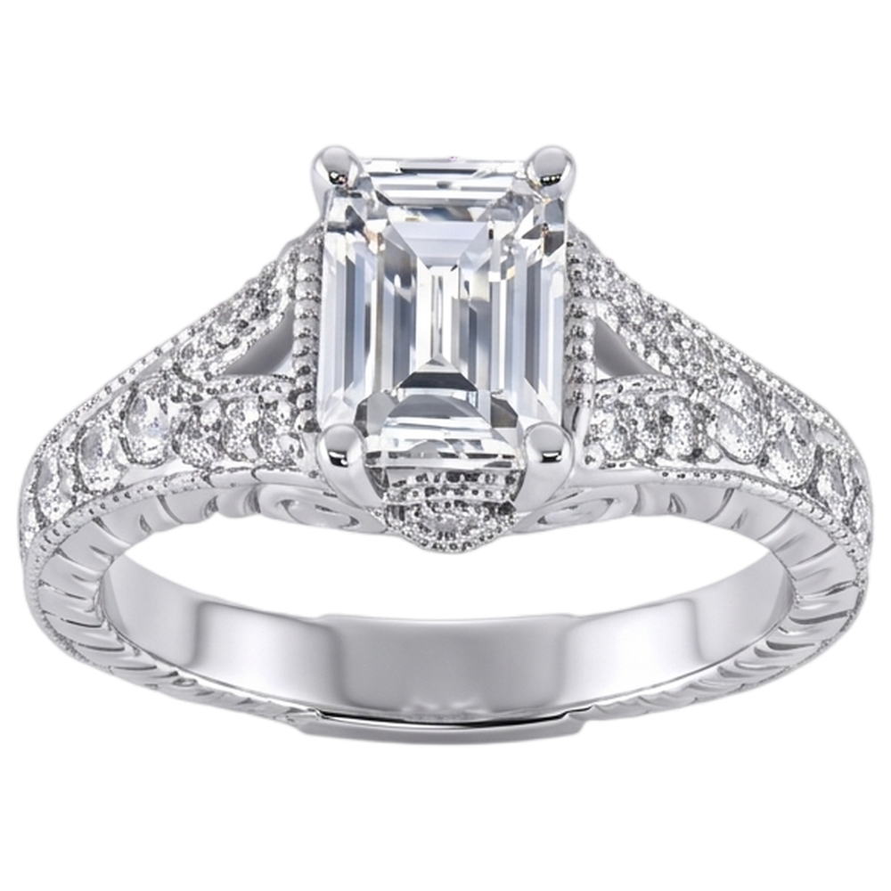 1.36 Ct. Natural Earth Mined DIAMOND ( NOT LAB GROWN )s Engagement Ring White Gold