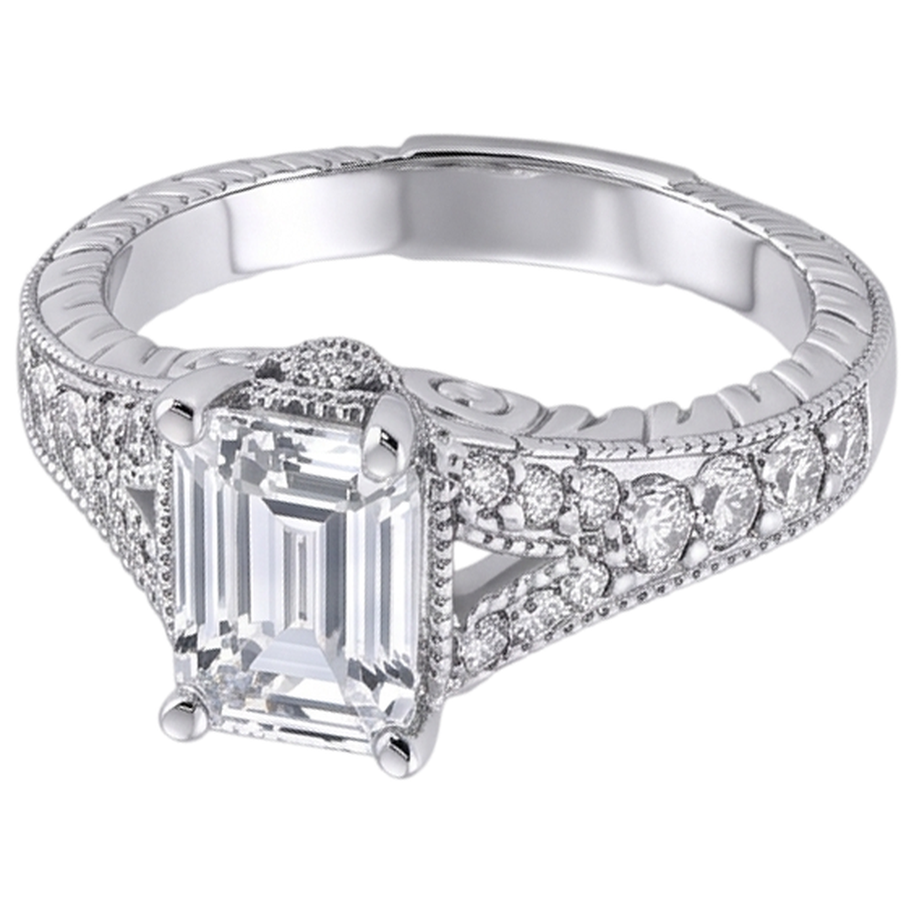 1.36 Ct. Natural Earth Mined DIAMOND ( NOT LAB GROWN )s Engagement Ring White Gold