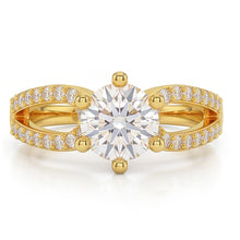 1.4 Ct Natural Earth Mined Diamond Genuine Wedding Ring 14K Yellow Gold Six Prong Set