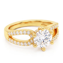 1.4 Ct Natural Earth Mined Diamond Genuine Wedding Ring 14K Yellow Gold Six Prong Set