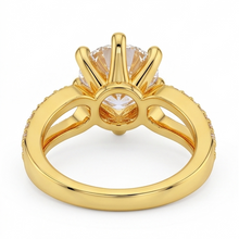1.4 Ct Natural Earth Mined Diamond Genuine Wedding Ring 14K Yellow Gold Six Prong Set