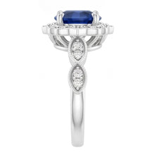1.4 Ct Round Cut Sri Lanka Sapphire Gem Stone Ring