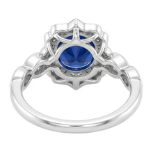 1.4 Ct Round Cut Sri Lanka Sapphire Gem Stone Ring