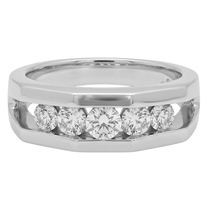 1.40 Carats Natural Earth Mined DIAMOND ( NOT LAB GROWN ) Men's Engagement Ring White Gold 14K