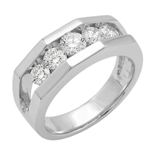 1.40 Carats Natural Earth Mined DIAMOND ( NOT LAB GROWN ) Men's Engagement Ring White Gold 14K