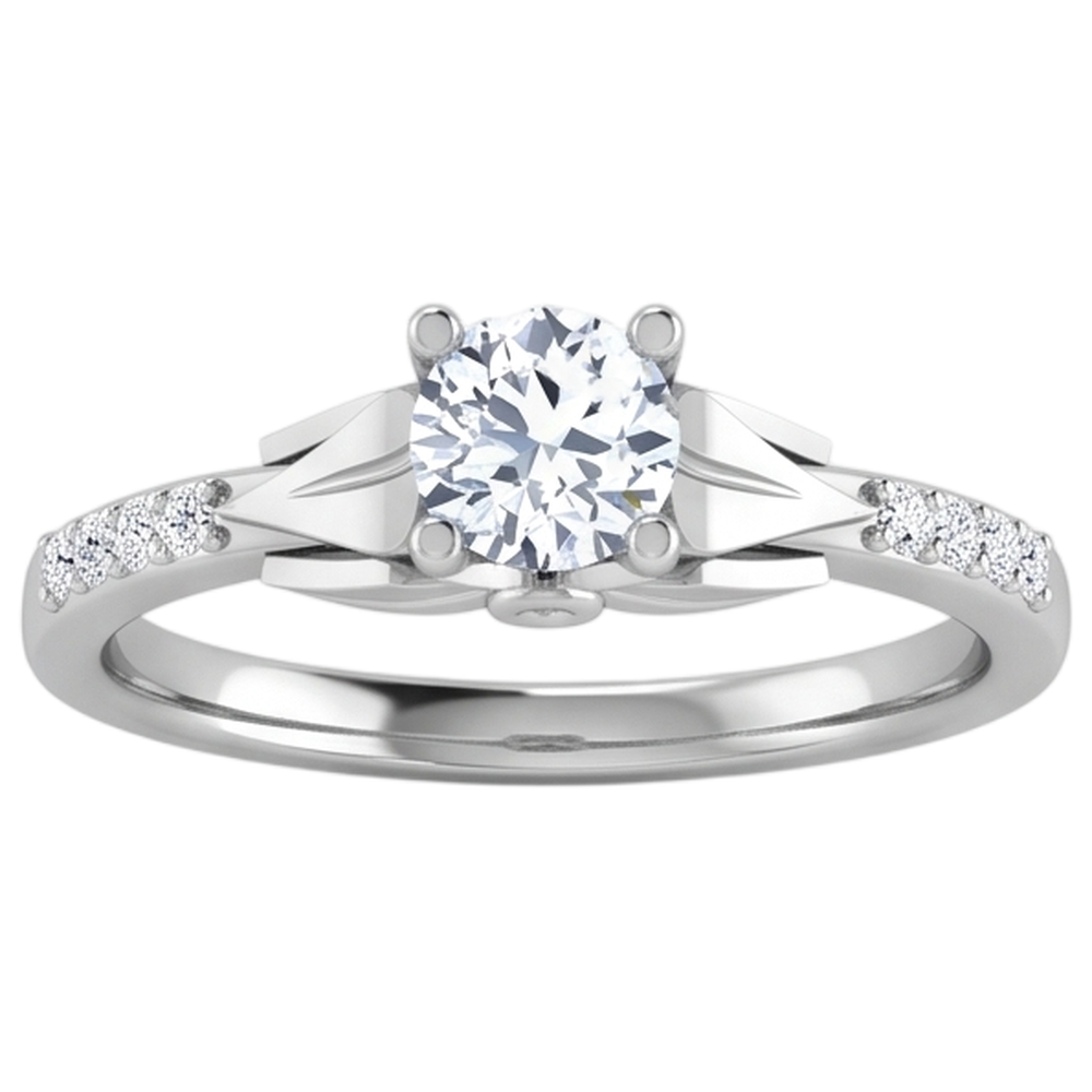 1.40 Carats Round Cut Real Natural Earth Mined DIAMOND ( NOT LAB GROWN ) Engagement Ring White Gold 14K