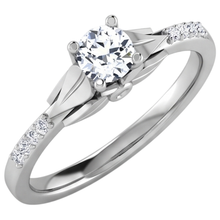 1.40 Carats Round Cut Real Natural Earth Mined DIAMOND ( NOT LAB GROWN ) Engagement Ring White Gold 14K