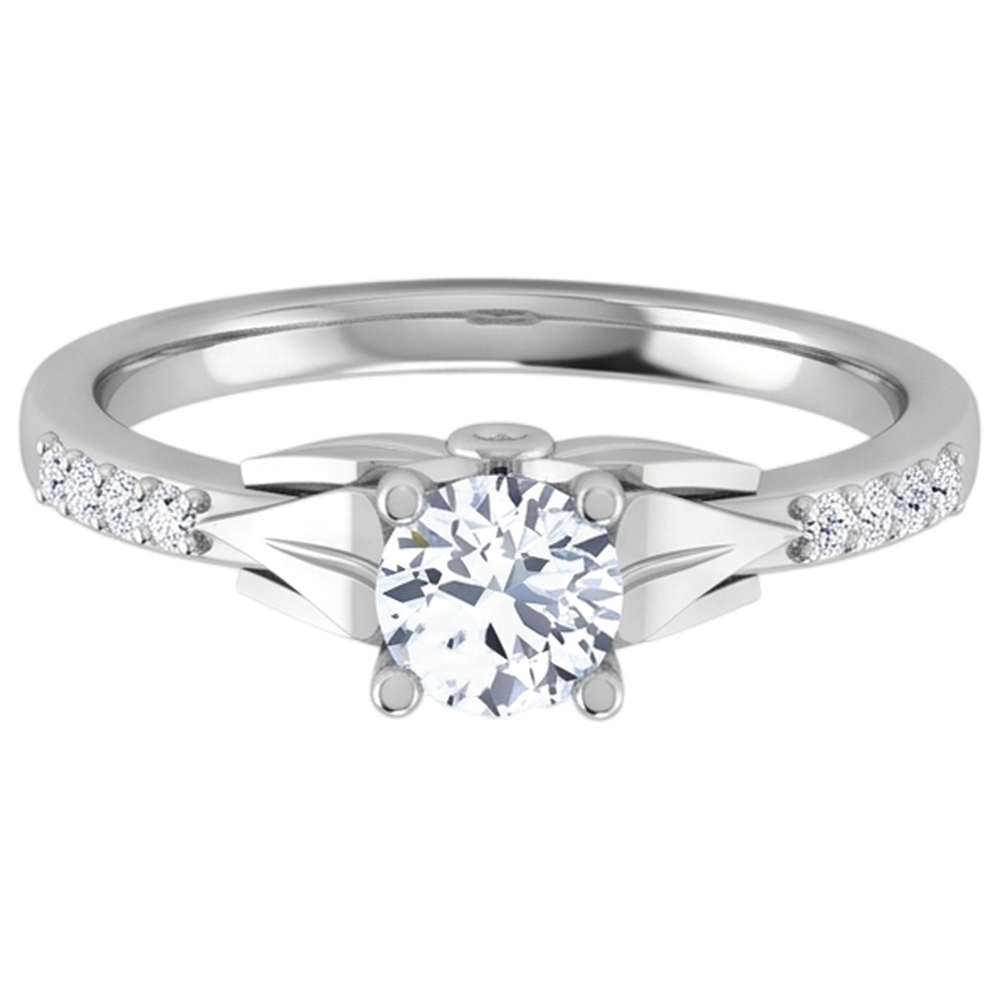1.40 Carats Round Cut Real Natural Earth Mined DIAMOND ( NOT LAB GROWN ) Engagement Ring White Gold 14K