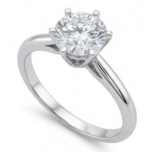1.40 Ct Round Natural Earth Mined Diamond Solitaire Wedding Ring White Gold 14K