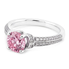 1.41 Ct Round Pink Sapphire Gemstone Ring