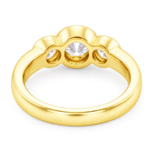 1.43 Ct Three Stone Style Real Natural Earth Mined Diamond Engagement Ring
