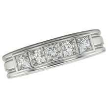 1.5 Ct Princess Cut Mens Real Natural Earth Mined Diamond Wedding Ring
