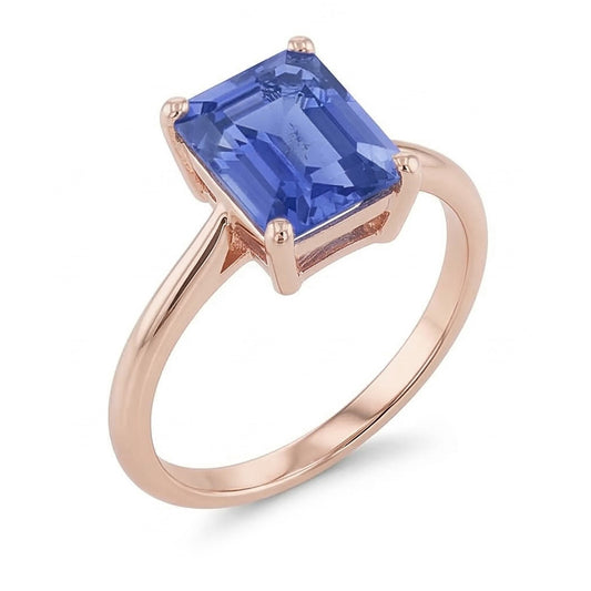 natural emerald sapphire 1.50ct ring front view