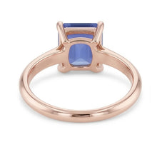 natural emerald sapphire 1.50ct ring profile view