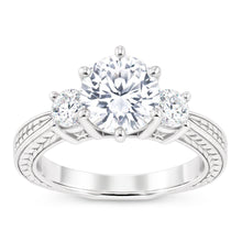 1.50 Carats Real Natural Earth Mined DIAMOND ( NOT LAB GROWN ) Three Stone Gold Engagement Ring