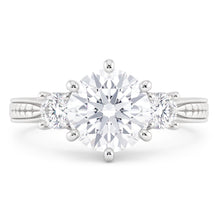 1.50 Carats Real Natural Earth Mined DIAMOND ( NOT LAB GROWN ) Three Stone Gold Engagement Ring