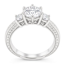 1.50 Carats Real Natural Earth Mined DIAMOND ( NOT LAB GROWN ) Three Stone Gold Engagement Ring