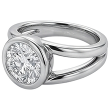 1.50 Carats Solitaire Natural Earth Mined Diamond Anniversary Ring Split Shank
